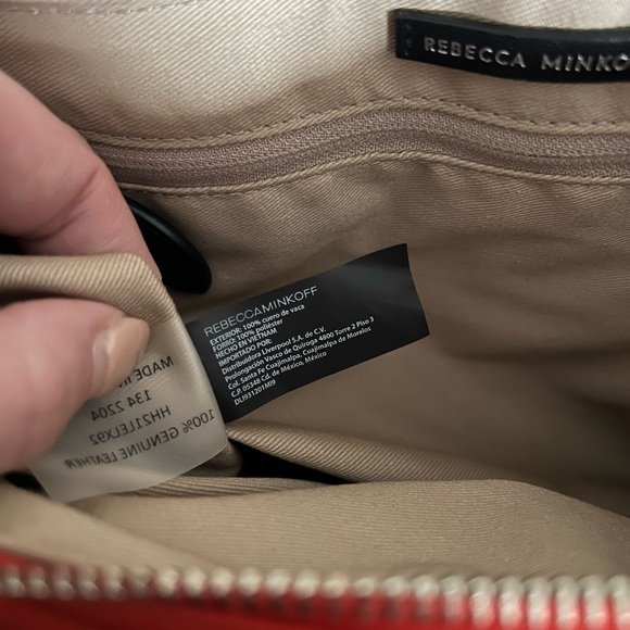 Rebecca Minkoff Edie Maxi Leather Crossbody Bag, Coral - Picture 10 of 11